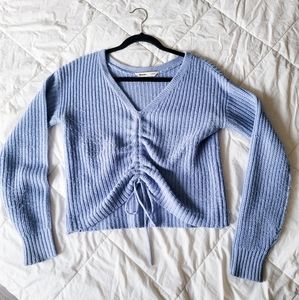 2/$8: Blue Knit Cropped Sweater